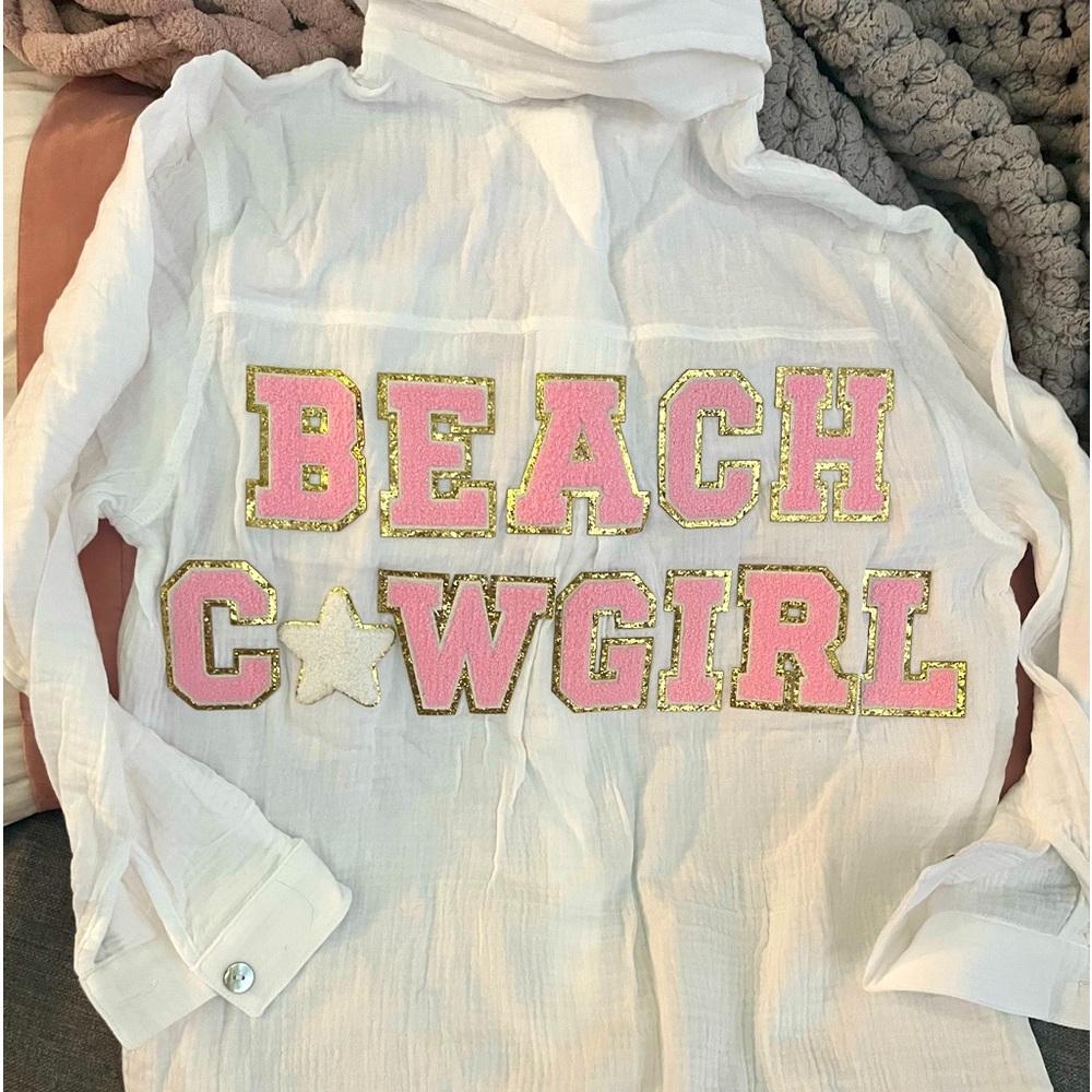 NWOT Judith March Beach Cowgirl Blouse S